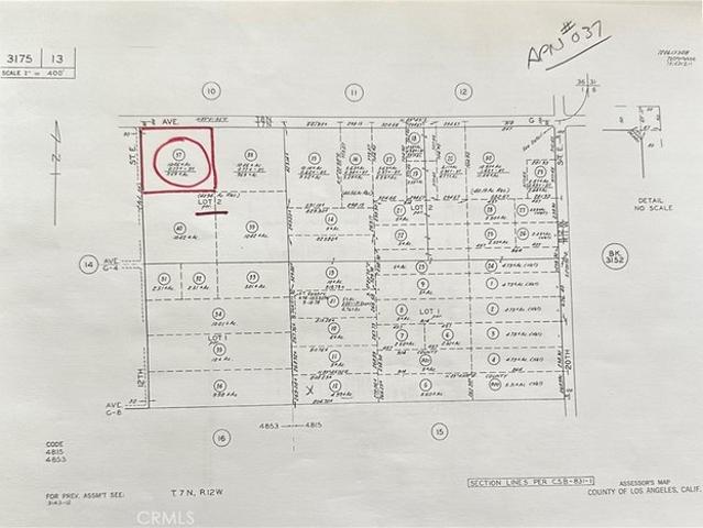 Land for sale in Lancaster, California