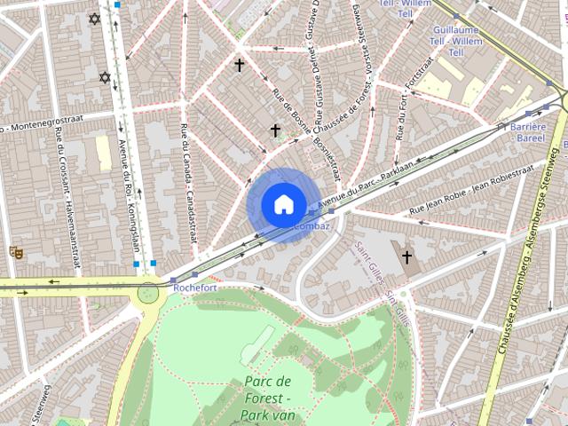Kamer location à Saint-gilles, Bruxelles