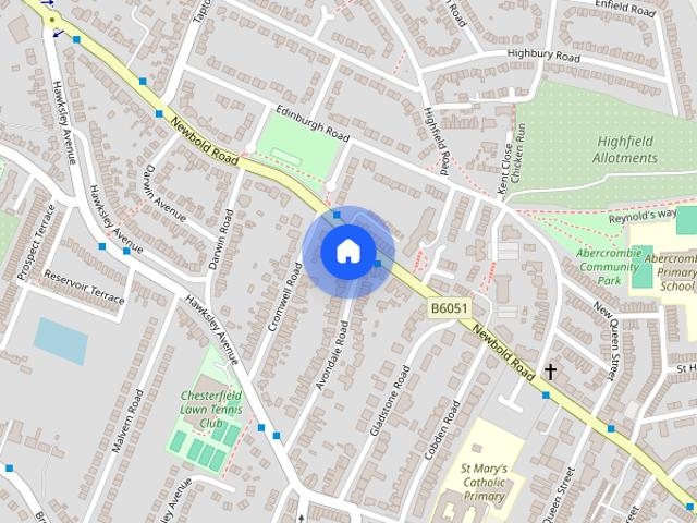 Room for rent in Brockwell, Chesterfield