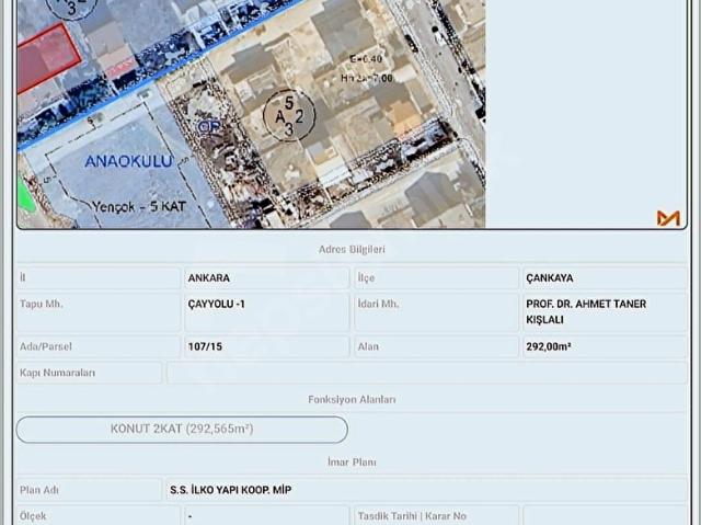 Çankaya, Ankara içerisinde satılık Arsa