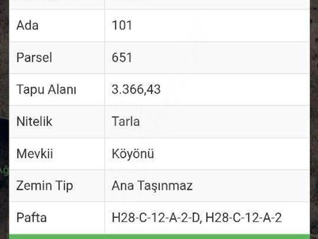 Yağmurdede, Ayaş içerisinde satılık Arsa