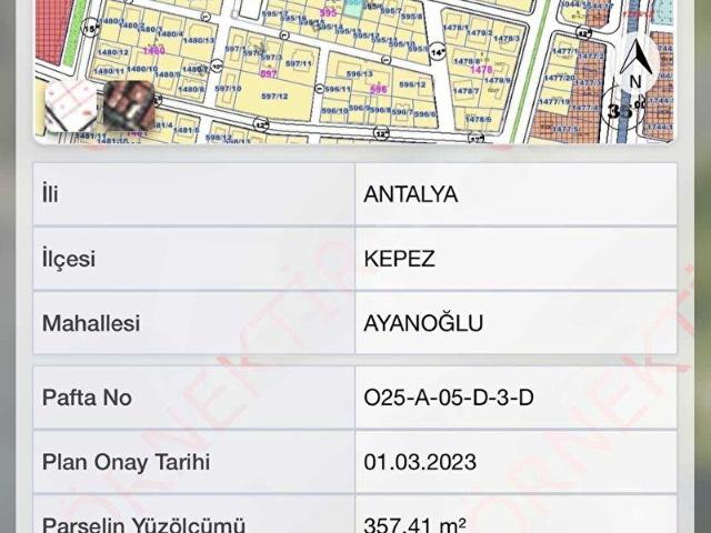 Ayanoğlu Mahallesi, Kepez içerisinde satılık Arsa