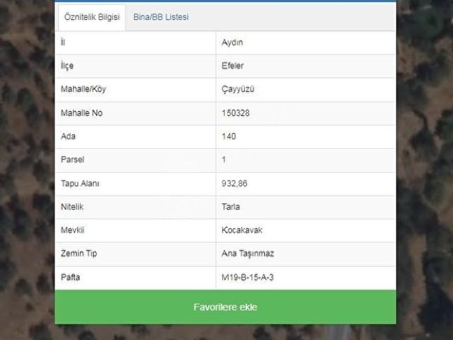 Aydin içerisinde satılık Arsa