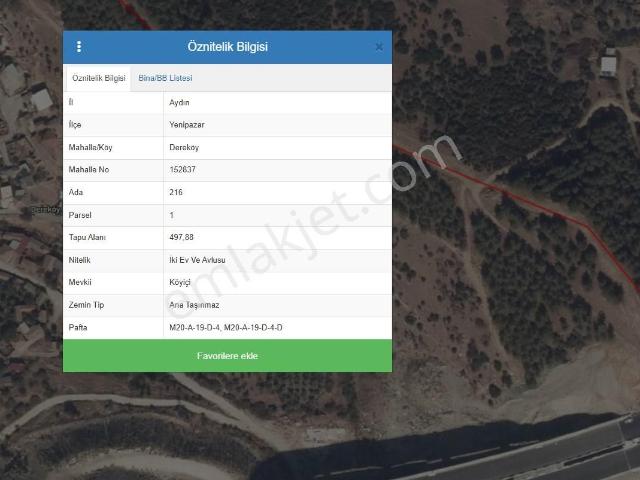 Yenipazar, Aydin içerisinde satılık Bahce kati