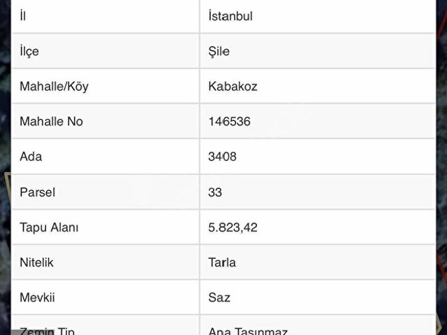 Şile, İstanbul içerisinde satılık Arsa