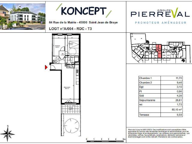 Appartement location à Orléans, Saint-jean-de-braye