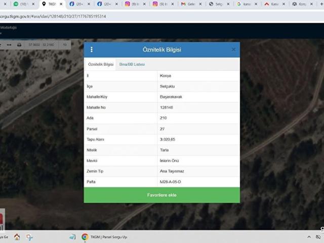 Selçuklu, Konya içerisinde satılık Arsa