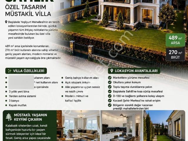 Başiskele, Kocaeli içerisinde satılık Villa