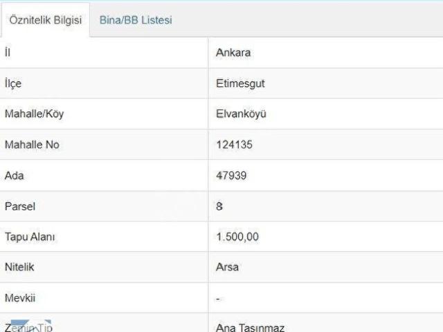 Etimesgut, Ankara içerisinde satılık Arsa