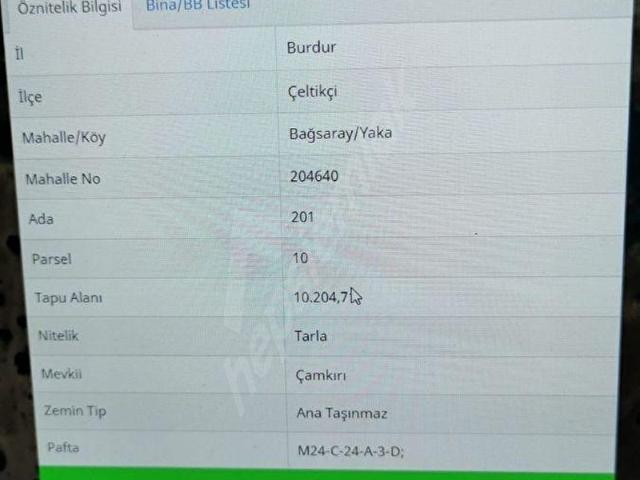 Kuzköy, Çeltikçi içerisinde satılık Arsa