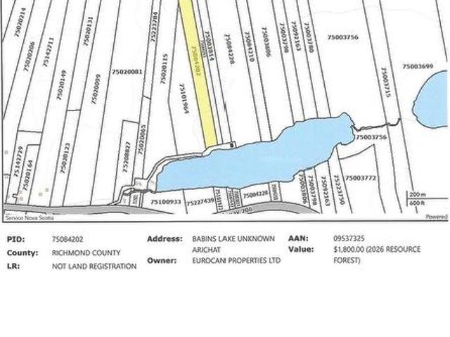 Land for sale in West Arichat, Nova Scotia