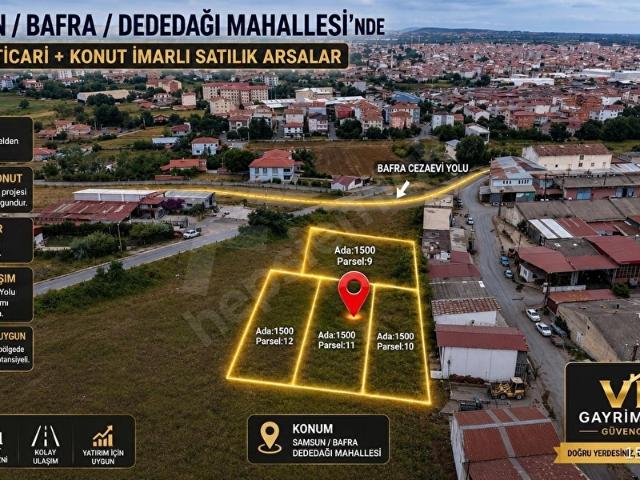 Dededağı, Bafra içerisinde satılık Arsa
