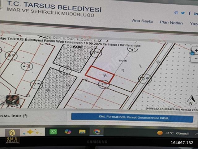 Tarsus, Mersin içerisinde satılık Arsa