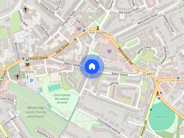Apartment for rent in Weybridge, Elmbridge