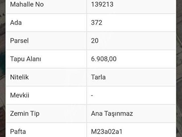 Baklan içerisinde satılık Arsa