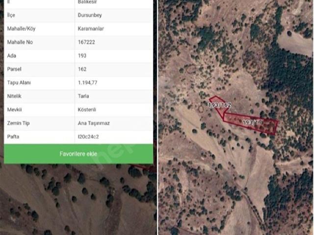 Dursunbey içerisinde satılık Arsa