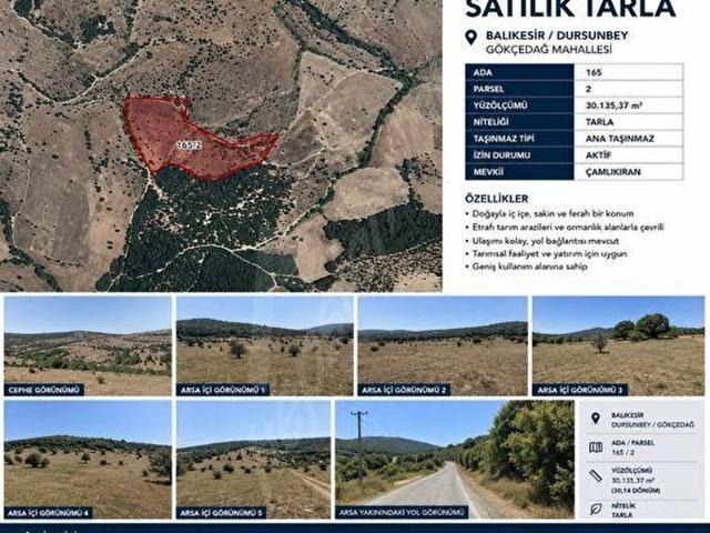 Gökçedağ, Dursunbey içerisinde satılık Arsa