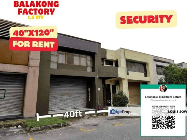 Warehouse for rent in Kajang, Langat