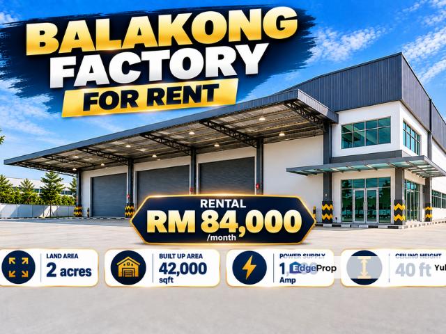 Warehouse for rent in Cheras, Majlis Perbandaran Kajang