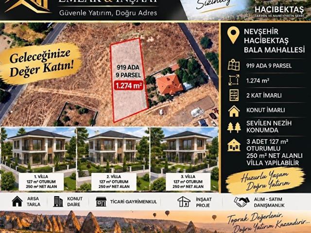 Hacibektaş, Nevşehir içerisinde satılık Arsa