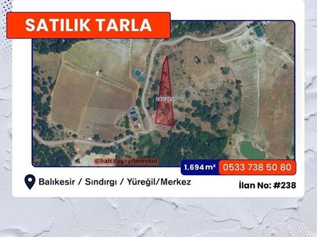 Yüreğil, Sındırgı içerisinde satılık Arsa