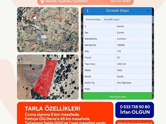 Çamlıbel, Çameli içerisinde satılık Arsa