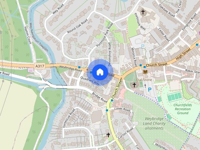 Apartment for rent in Weybridge, Elmbridge