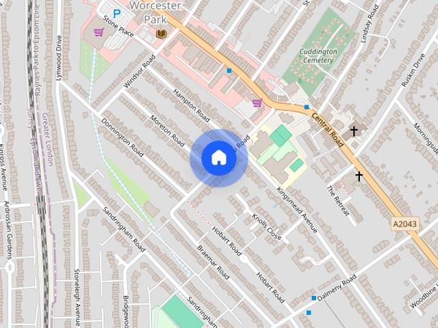 House for rent in Worcester Park, Greater London