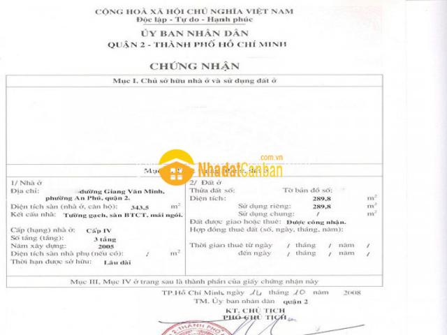 Biệt Thự bán