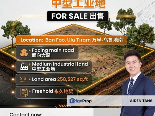 Warehouse for sale in Pasir Gudang, Johor