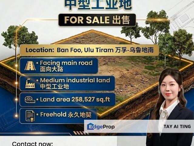 Warehouse for sale in Pasir Gudang, Johor