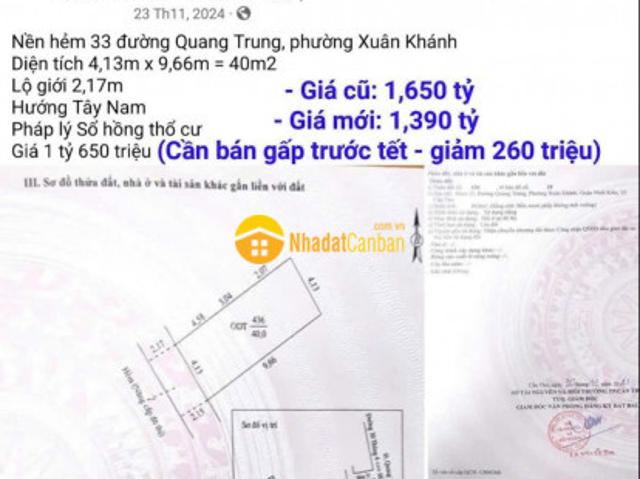 Mặt bằng bán