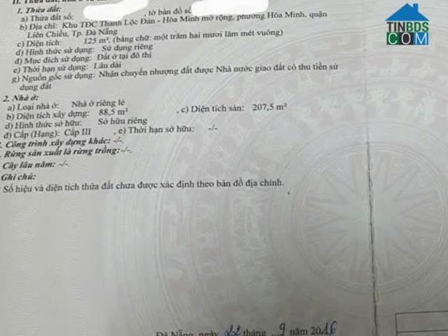 Nhà mặt phố bán tại Liên Chiểu, Đà Nẵng