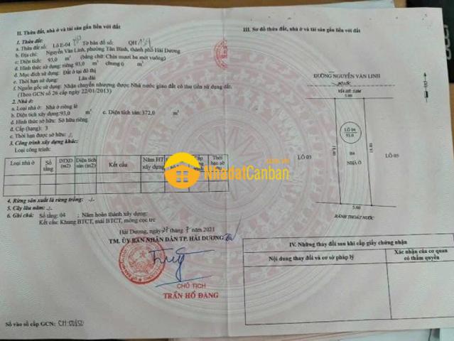 Nhà mặt phố bán tại Trần Hưng Đạo, Thành phố Hải Phòng