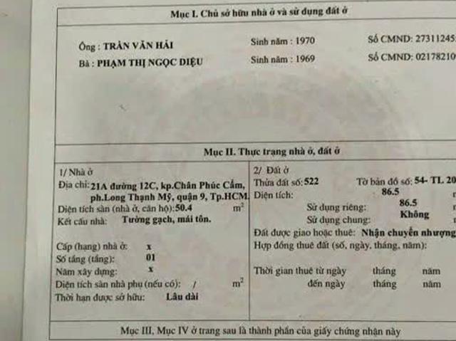 Nhà mặt phố bán tại Thủ Đức, Hồ Chí Minh