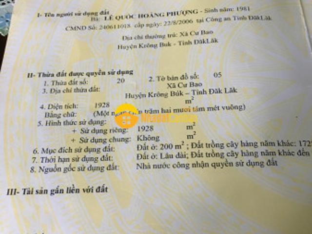 Mặt bằng bán