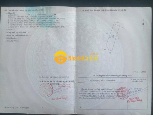 Mặt bằng bán tại Buôn Hồ