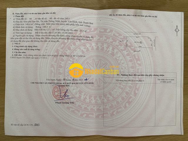 Mặt bằng bán