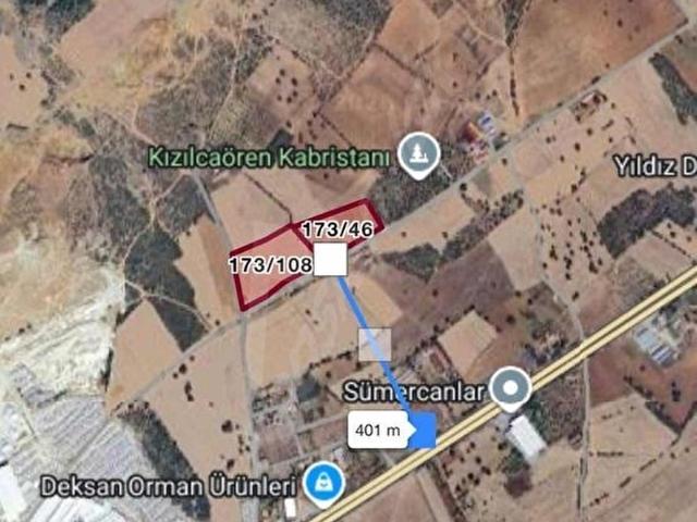 Kızılcaören, Banaz içerisinde satılık Arsa