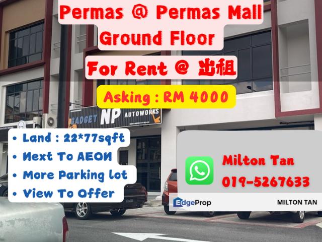 Shop for rent in Bukit Ledang, Johor