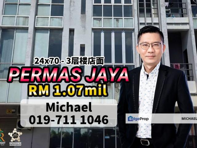 Shop for sale in Bandar Baru Permas Jaya, Kampung Senibong