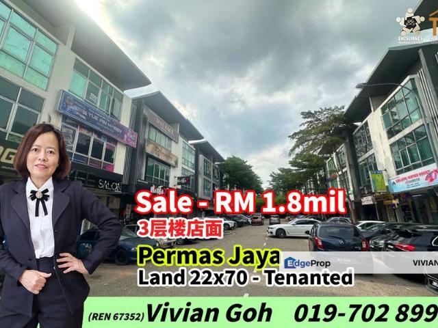 Shop for sale in Bandar Baru Permas Jaya, Kampung Senibong