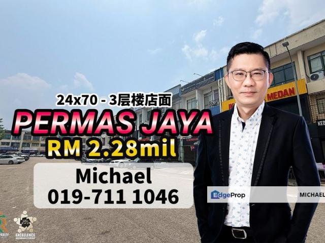 Shop for sale in Bandar Baru Permas Jaya, Kampung Senibong
