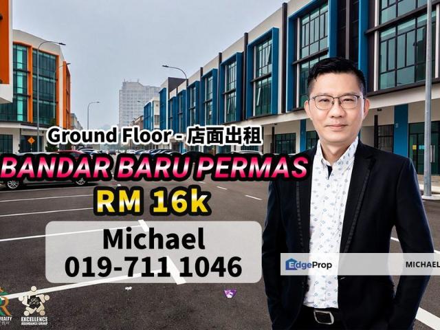 Shop for rent in Bandar Baru Permas Jaya, Kampung Senibong