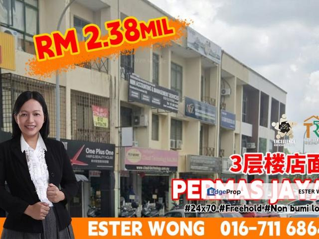 Shop for sale in Bandar Baru Permas Jaya, Kampung Senibong