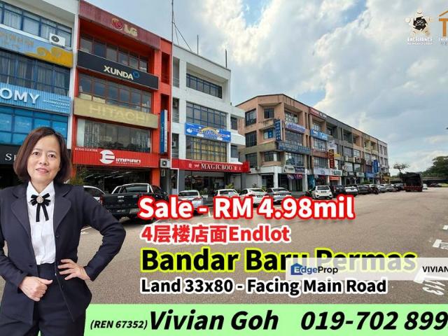 Shop for sale in Bandar Baru Permas Jaya, Kampung Senibong