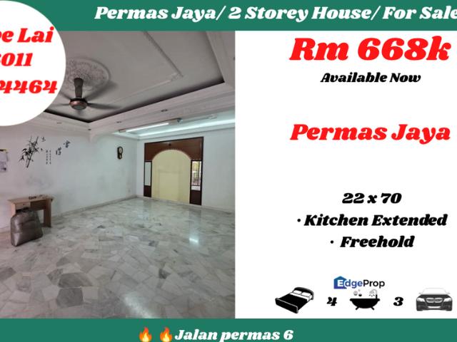 House for sale in Bandar Baru Permas Jaya, Kampung Senibong