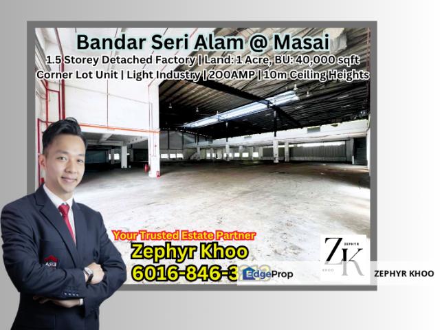 Warehouse for rent in Bandar Seri Alam, Pasir Gudang