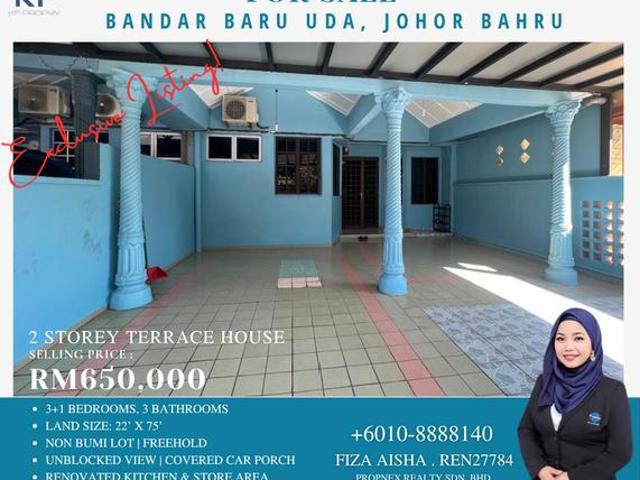 Terraced House for sale in Johore Bahru, Johor