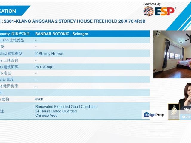 House for sale in Port Klang, Selangor